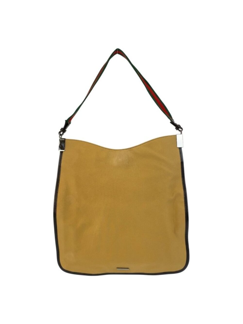 Gucci Sherry Line Beige Canvas Hobo Shoulder Bag